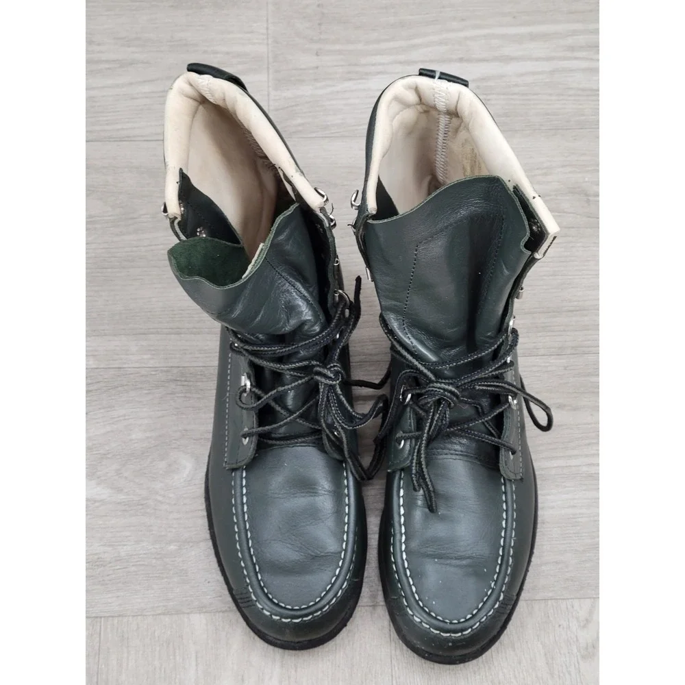 Vintage Mens Cabelas Featherlight Kangaroo Upland Hunting Boots Green Size 7 B